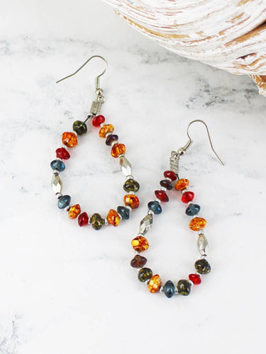 DC6306M BEADED HOOP EARRINGS