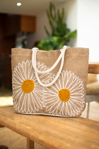 Brakeburn Daisy Jute Beachbag