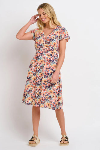 Brakeburn Summer Blooms Wrap Dress