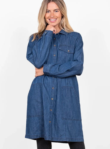 Brakeburn Bryn  Denim Shirt Dress