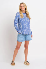 Load image into Gallery viewer, Brakeburn Blue Leaf Crew Neck Sweatshirt