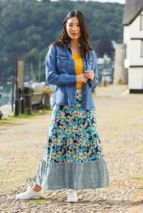 Lily & Me Frome Skirt Iris Mix and Match Navy