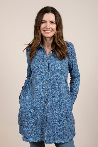 Lily & Me Grange Tunic Dewdrops Soft Blue