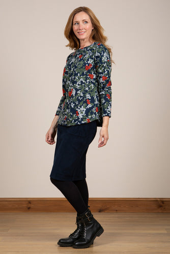 Lily & Me Annabelle Skirt Pincord Navy