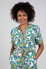 Load image into Gallery viewer, Lily &amp; Me Casueway Midi Dress Iris Mix and Match White