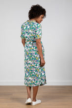 Load image into Gallery viewer, Lily &amp; Me Casueway Midi Dress Iris Mix and Match White