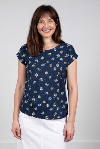 Lily & Me Organic Cotton Weekend Tee Cosmos Navy