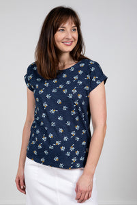 Lily & Me Organic Cotton Weekend Tee Cosmos Navy