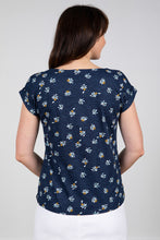 Load image into Gallery viewer, Lily &amp; Me Organic Cotton Weekend Tee Cosmos Navy