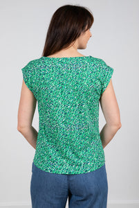 Lily & Me Surfside Tee Texture Bright Green