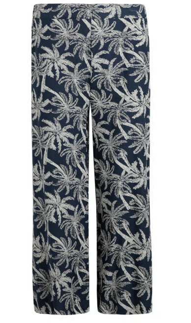 Weird Fish Tresco EcoVero Cropped Trousers Midnight