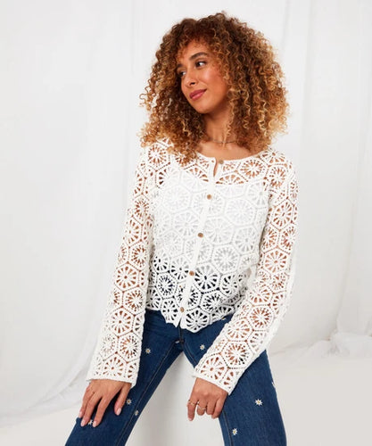 Joe Browns Sweet and Simple Crochet Cardigan