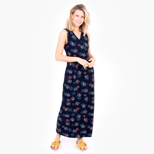Brakeburn Navy Emma Maxi Dress
