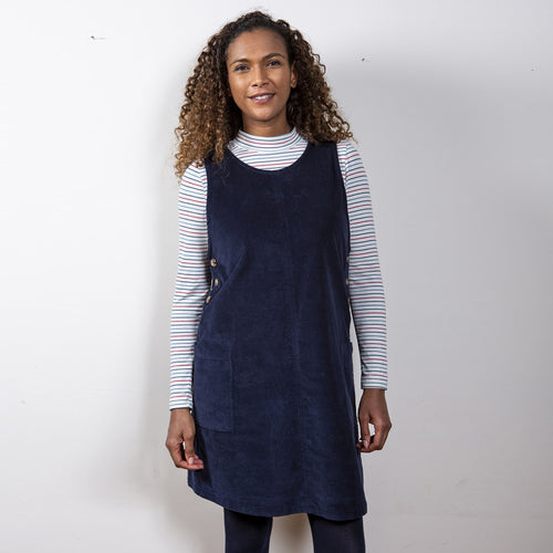 Lily & Me Navy Carrie Cord Dress