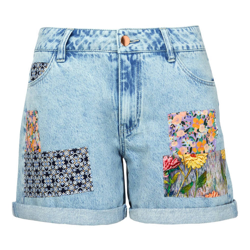 Joe Browns Blue Playful Patchwork Shorts