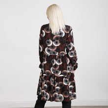 Load image into Gallery viewer, Goose Island Black Circle Print Tiered Tunic