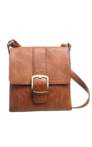 CLASSIC FLAP OVER BUCKLE CROSS BODY BAG