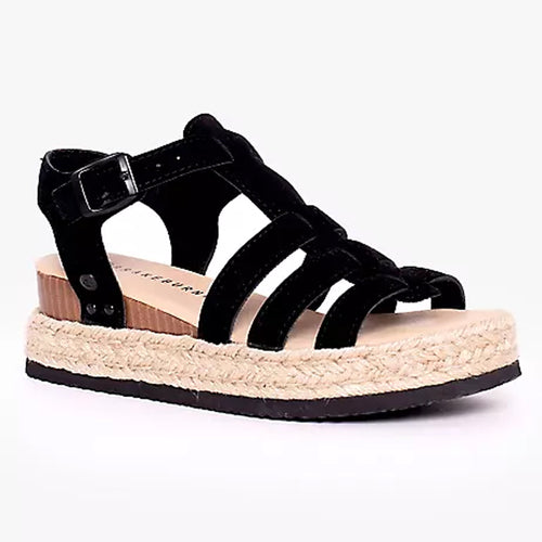 Brakeburn Black Strappy Sandals