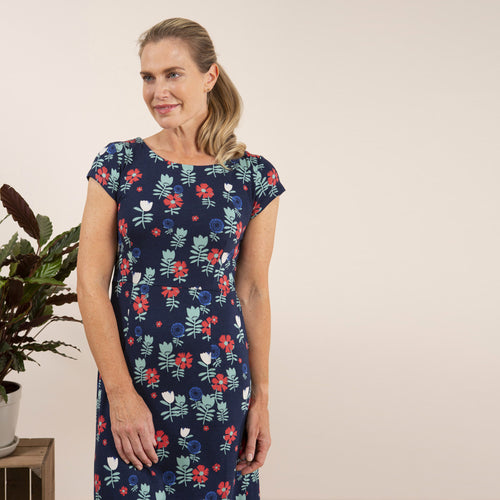 Lily & Me Navy Harbourside Dress Marguerite