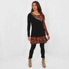 Load image into Gallery viewer, Joe Browns Black Lovely Leaves Tunic