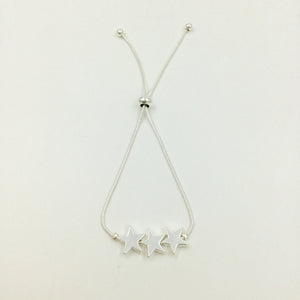 Silver Stars Chain Bracelet