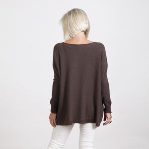 Goose Island Chocolate Slouch Front Pocket Jumper