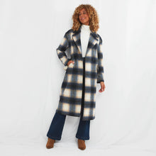 Load image into Gallery viewer, Joe Browns Blue Check New York Style Coat