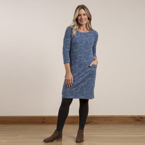 Lily & Me Blue Maisemore Dress Clevedon Garden