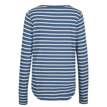 Load image into Gallery viewer, Fat Face Chambray Long Sleeve Breton Stripe T-Shirt