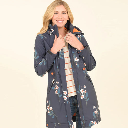 Brakeburn Navy Primrose Soft Shell Jacket