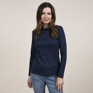 Lily & Me Navy Monica Top