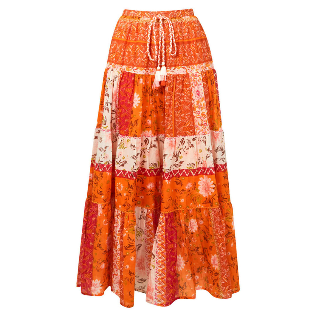 Joe Browns Orange Perfect Patchwork Skirt