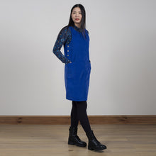 Load image into Gallery viewer, Lily &amp; Me Bright Blue Hillcote Dress Pincord