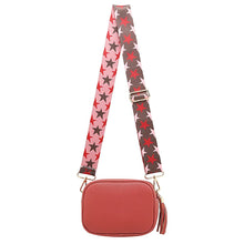 Load image into Gallery viewer, Rusty Red Tassel Box Bag With Funky Strap