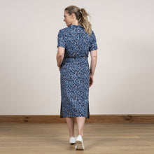 Load image into Gallery viewer, Lily &amp; Me Navy Causeway Dress Navy Ditsy