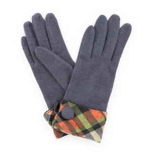 Powder Charcoal Heather Wool Gloves