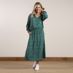 Lily & Me Green Haywood Dress Ditsy