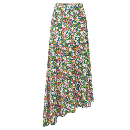 Joe Browns Green Floral Asymmetric Skirt