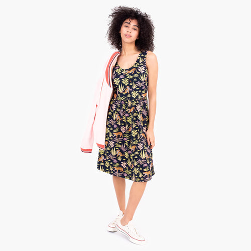 Brakeburn Botanical Tiger Jersey Dress
