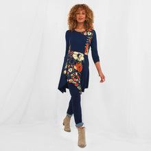 Load image into Gallery viewer, Joe Browns Navy Fabulous Florals Tunic