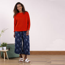 Load image into Gallery viewer, Lily &amp; Me Navy Evie Trousers Strawberry Fields