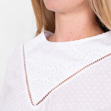 Load image into Gallery viewer, Brakeburn White Embroided Lola Motif Blouse