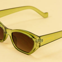 Load image into Gallery viewer, Powder Forest Green Harlow Sunglasses