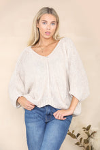 Load image into Gallery viewer, Loose knit relaxed jumper Alpaca Wool: Beige