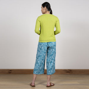 Lily & Me Teal Drift Trousers Fern