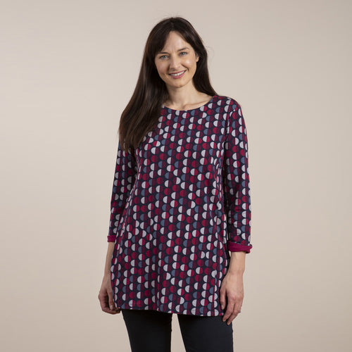 Lily & Me Damson Matilda Tunic Half Circles