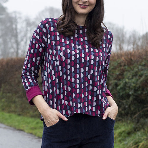 Lily & Me Damson Saturday Tee Half Circles