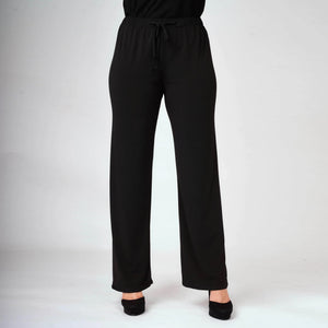 Saloos Black Essential Mocktie Trousers