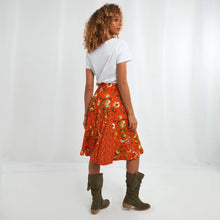 Load image into Gallery viewer, Joe Browns Orange Oh So Lovely Jersey Skirt