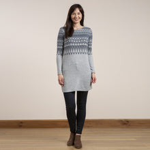 Load image into Gallery viewer, Lily &amp; Me Navy &amp; Grey Angela Tunic Fairisle